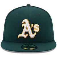 Oakland Athletics New Era Road Authentic Collection On-Field Logo 59FIFTY - Casquette ajustée Vert
