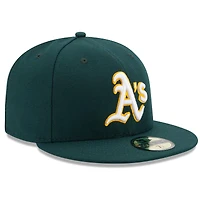 Athletics New Era Road Authentic Collection On-Field Logo 59FIFTY - Fitted Hat Green