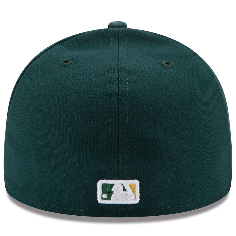 Oakland Athletics New Era Road Authentic Collection On-Field Logo 59FIFTY - Casquette ajustée Vert