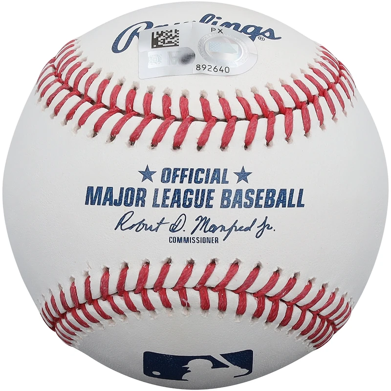 Brent Rooker Athletics Autographed Baseball with "Green Collar Baseball" Inscription