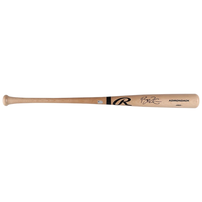 Brent Rooker Athletics Autographed Blonde Rawlings Pro Bat