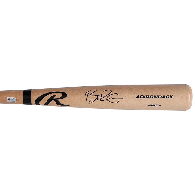 Brent Rooker Athletics Autographed Blonde Rawlings Pro Bat