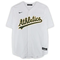 Brent Rooker Athletics Autographed White Nike Replica Jersey