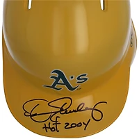 Dennis Eckersley Athletics Autographed Alternate Chrome Rawlings Mini Batting Helmet with "HOF 2004" Inscription - Fanatics Exclusive