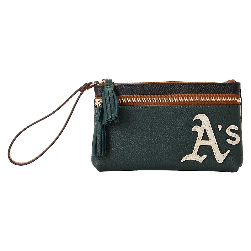 Dooney & Bourke Athletics Infield Double-Zip Wristlet