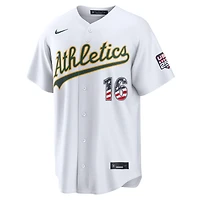 Maillot de stade Nike blanc Nick Kurtz pour l'athlétisme masculin du 4 juillet (USA 250)
