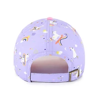 Girls Youth '47  Lavender Athletics Unicorn Clean Up Adjustable Hat