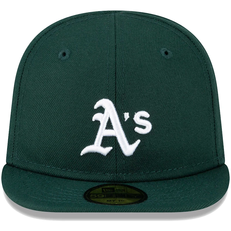 Infant New Era Green Athletics My First 59FIFTY Fitted Hat