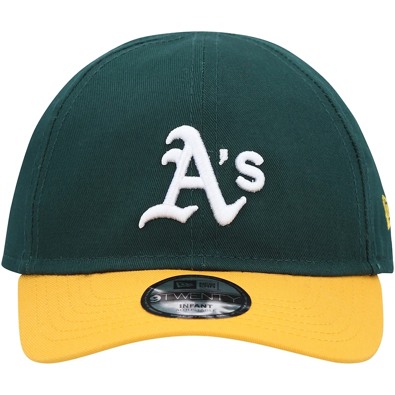 Infant New Era Green Athletics Team Color My First 9TWENTY Flex Hat