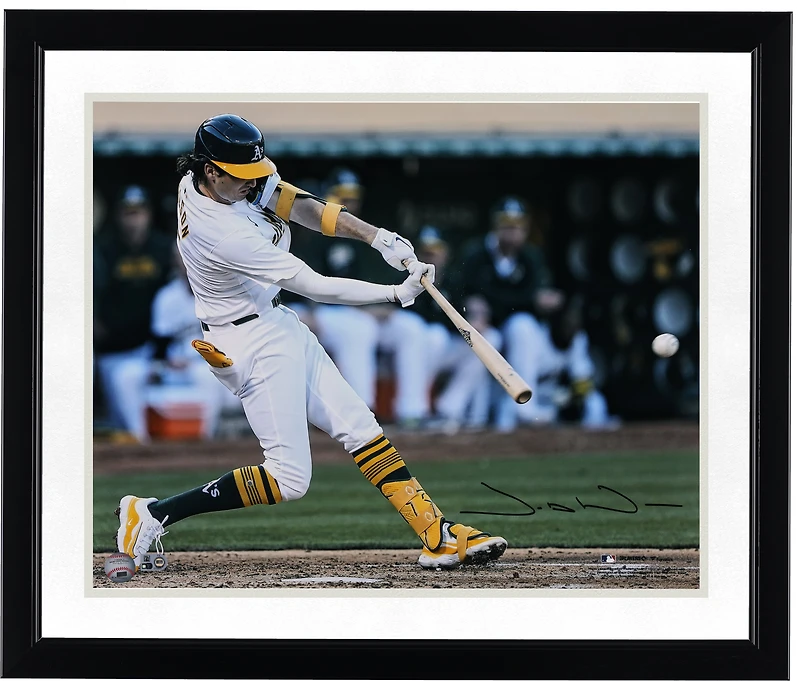 Jacob Wilson Athletics Autographed 16" x 20" Hitting Photograph