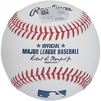 Jacob Wilson Athletics Autographed Baseball with "Green Collar Baseball" Inscription