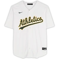 Jacob Wilson Athletics Autographed White Nike Replica Jersey