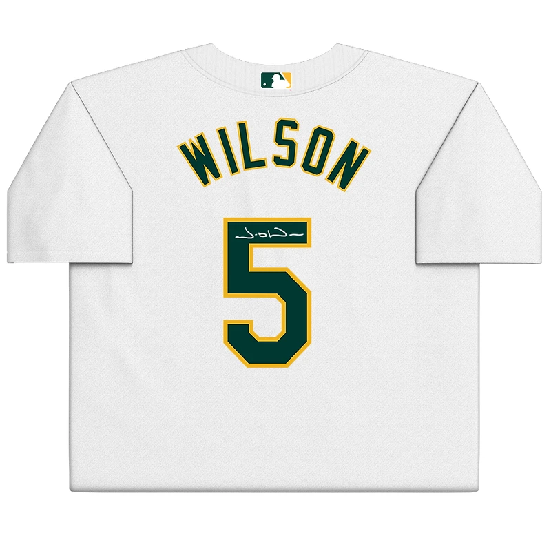 Jacob Wilson Athletics Autographed White Nike Replica Jersey