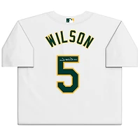 Jacob Wilson Athletics Autographed White Nike Replica Jersey