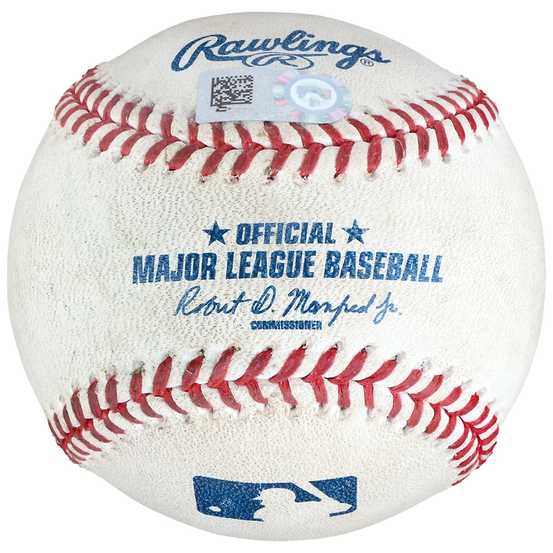 Khris Davis Athletics Game-Used Double Baseball vs. Washington Nationals on June 4 2017