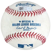 Khris Davis Athletics Game-Used Double Baseball vs. Washington Nationals on June 4 2017