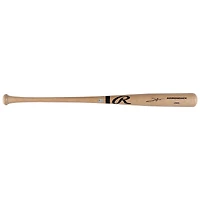 Leo De Vries Athletics Autographed Blonde Rawlings Pro Bat