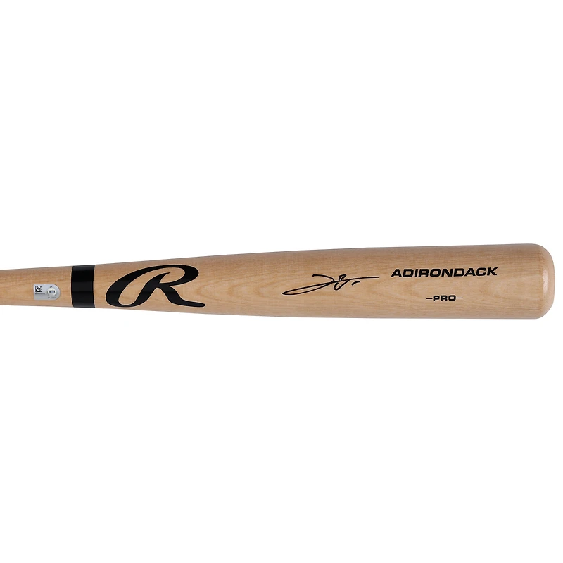 Leo De Vries Athletics Autographed Blonde Rawlings Pro Bat