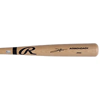 Leo De Vries Athletics Autographed Blonde Rawlings Pro Bat
