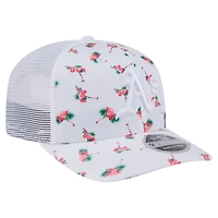 Men's New Era  White Athletics Flamingo Mesh Back 9SEVENTY Stretch-Snap Hat