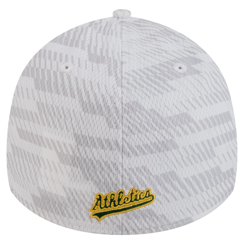 Men's New Era  White Athletics Graded 39THIRTY Flex Hat
