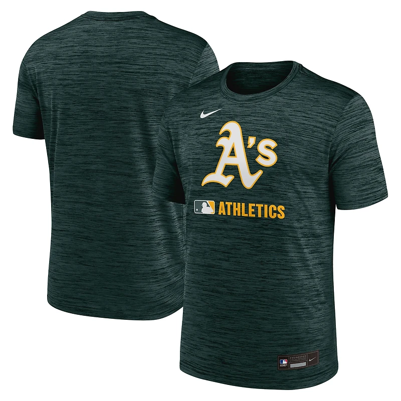 T-shirt Nike Athletics Authentic Collection Velocity Dri-FIT pour homme, vert