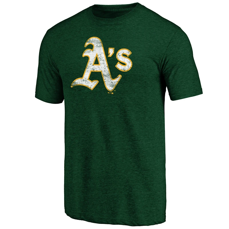 T-shirt à logo vieilli Profile Green Athletics pour homme, grande taille