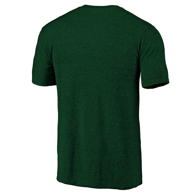 T-shirt à logo vieilli Profile Green Athletics pour homme, grande taille