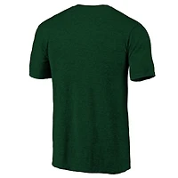 T-shirt à logo vieilli Profile Green Athletics pour homme, grande taille