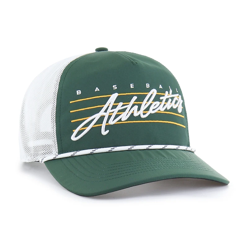 Men's '47 Dark Green Athletics Brrr Downburst Mesh Hitch Adjustable Hat