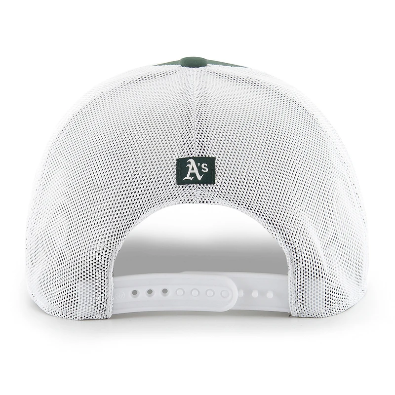 Men's '47 Green/White Athletics Spring Training Burgess Trucker Adjustable Hat