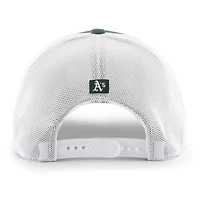Men's '47 Green/White Athletics Spring Training Burgess Trucker Adjustable Hat