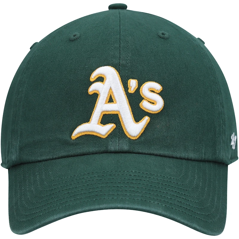 Men's '47 Green Athletics Clean Up Adjustable Hat