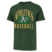 Men's '47 Green Athletics Pitchout Franklin T-Shirt