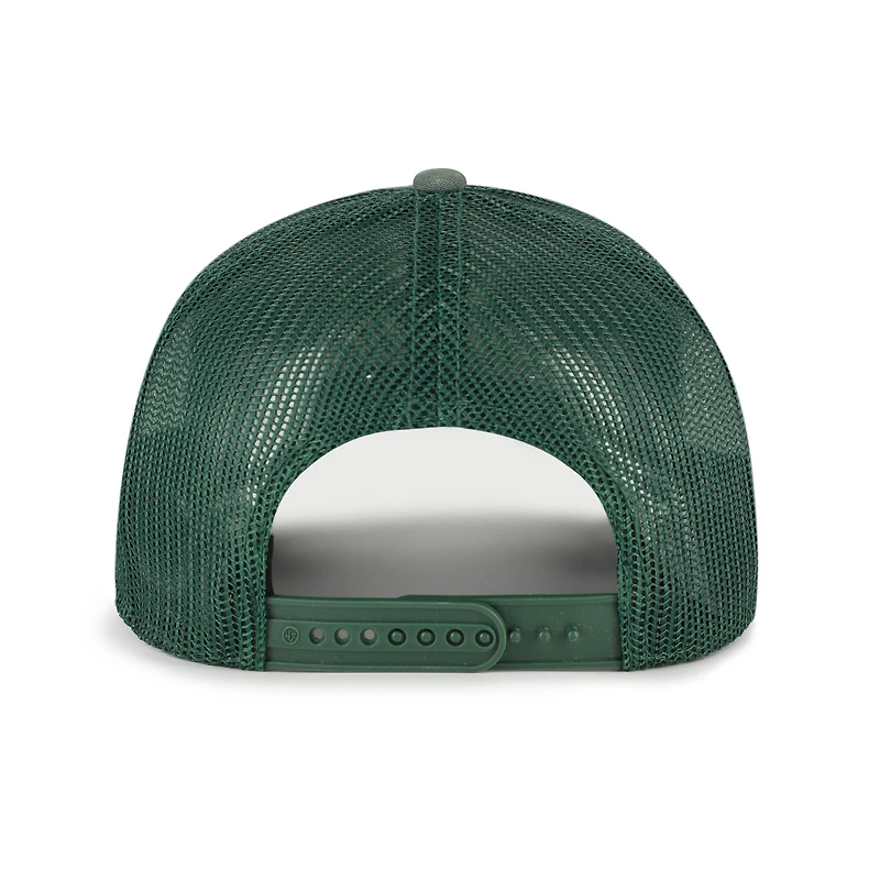 Casquette trucker Pitstop verte pour homme, modèle 47, ajustable