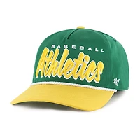 Men's '47 Kelly Green Athletics Dropshadow Rope Hitch Adjustable Hat