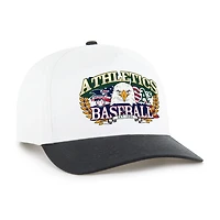 Men's '47 White/Black Athletics Americana Eagle Hitch Adjustable Hat