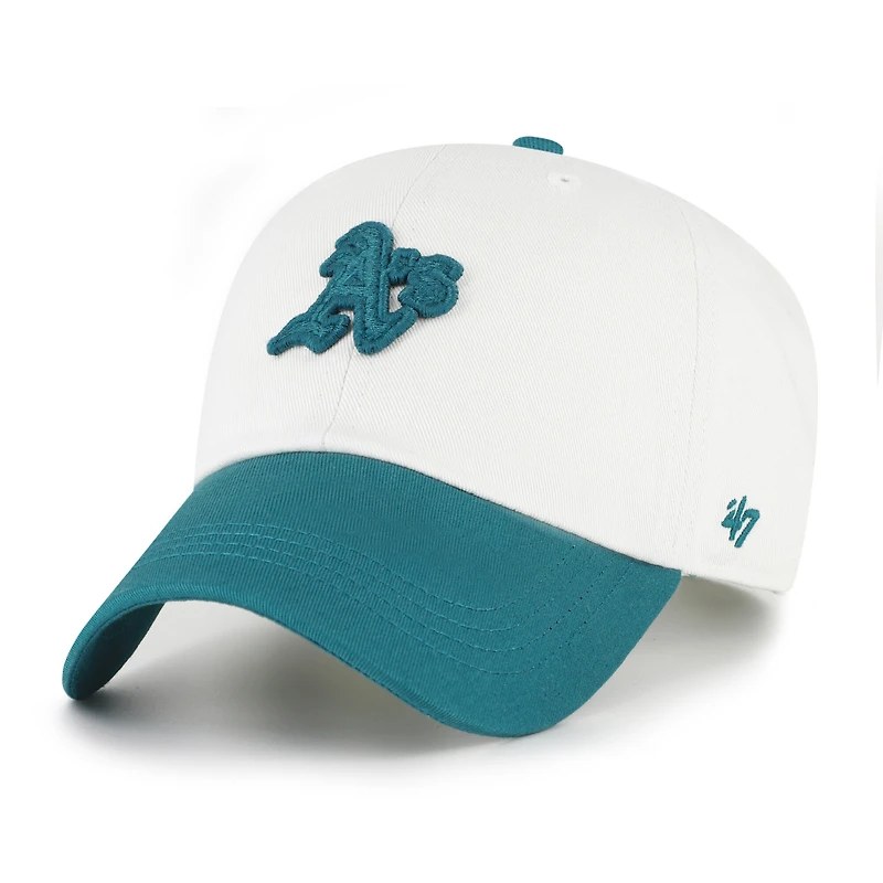 Casquette ajustable pour homme '47 blanche/turquoise Athletics contemporaine ton sur ton