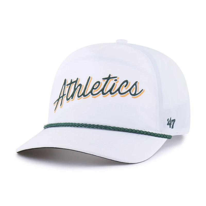 Casquette ajustable blanche Athletics Brrr Fairway Hitch pour homme, modèle 47