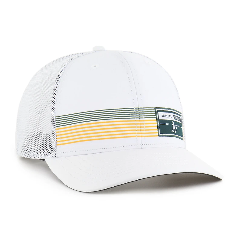 Casquette ajustable blanche Athletics Rangefinder brrr Trucker pour homme, modèle 47