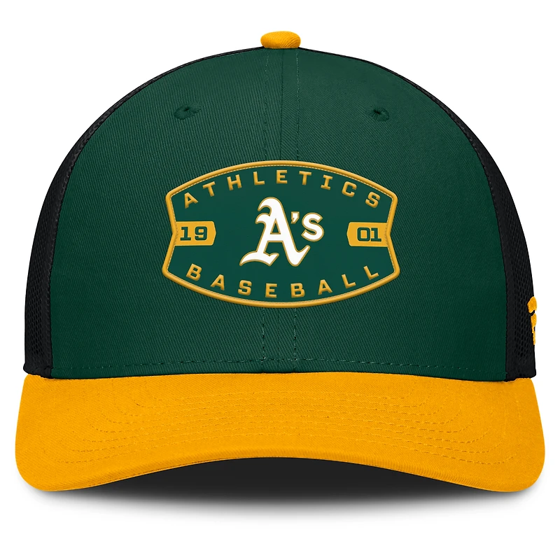 Men's Athletics Fanatics Green/Gold Cutoff Adjustable Trucker Hat