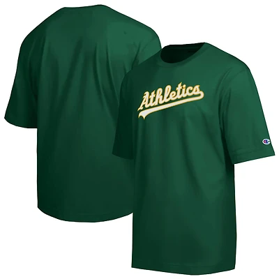 T-shirt à logo chenille Champion Green Athletics All Star pour homme