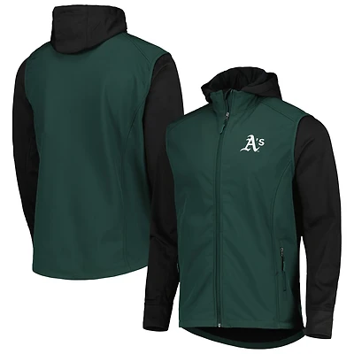 Veste entièrement zippée Dunbrooke Athletics Alpha verte/noire pour homme