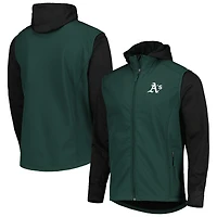 Veste entièrement zippée Dunbrooke Athletics Alpha verte/noire pour homme