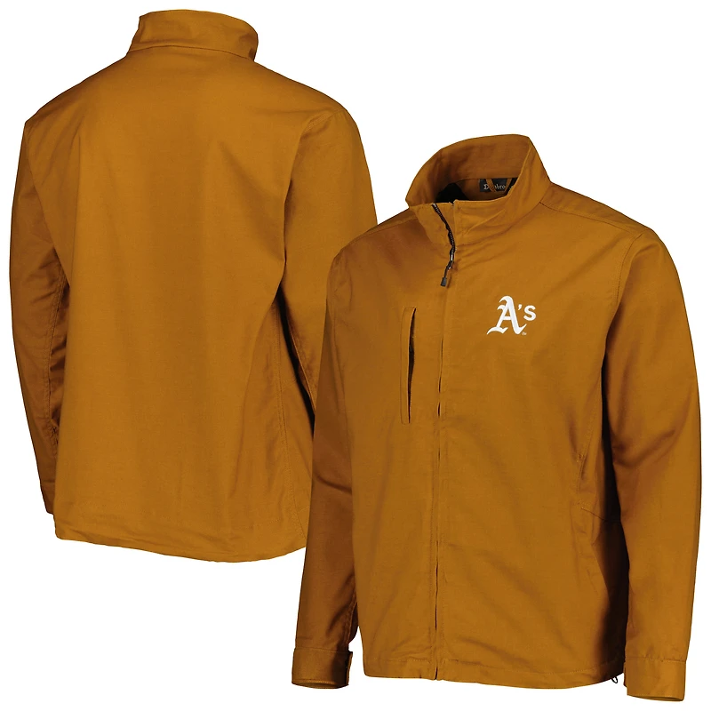 Men's Dunbrooke Tan Athletics Journey Tri-Blend Full-Zip Jacket