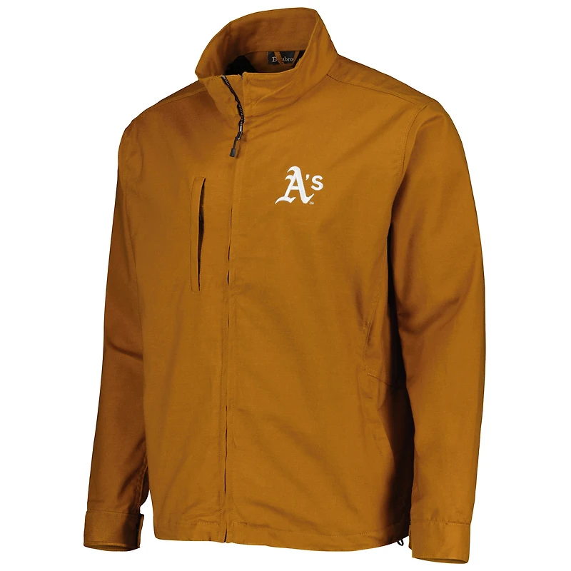 Veste Dunbrooke Tan Athletics Journey Tri-Blend entièrement zippée pour homme
