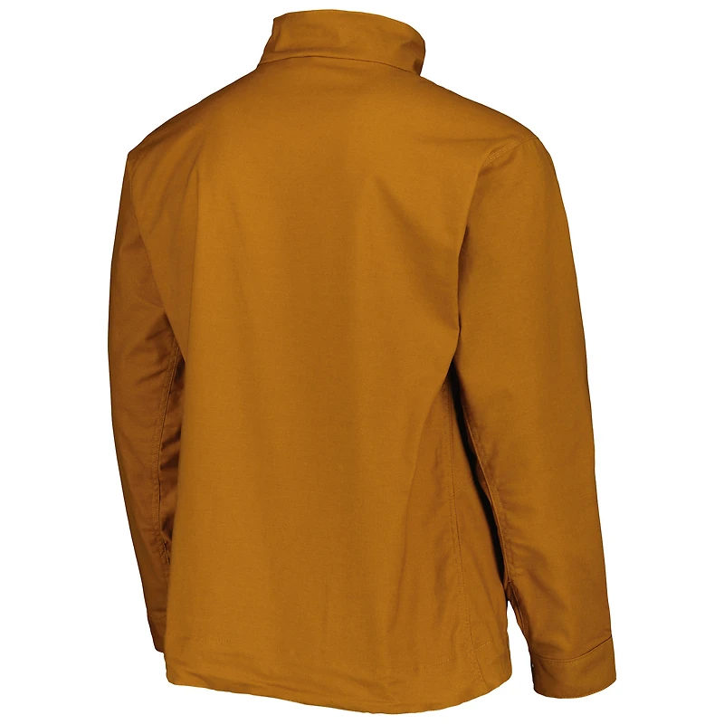 Veste zippée intégrale Dunbrooke Tan Athletics Journey Tri-Blend pour homme