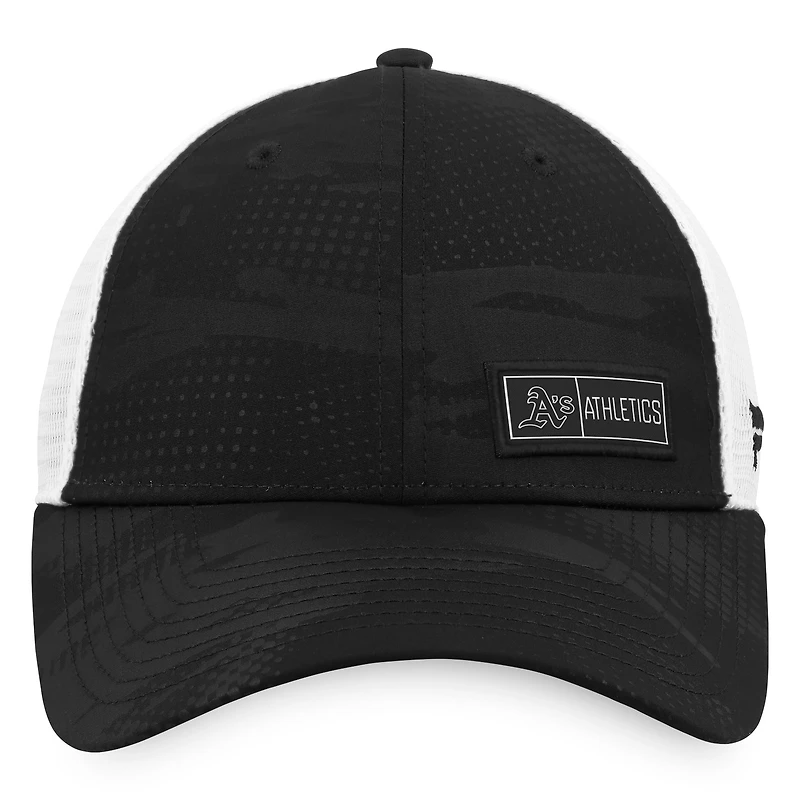 Casquette snapback emblématique de camionneur Fanatics Athletics noir/blanc pour hommes