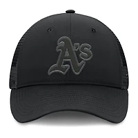 Men's Fanatics Black Athletics Launch Adjustable Trucker Hat