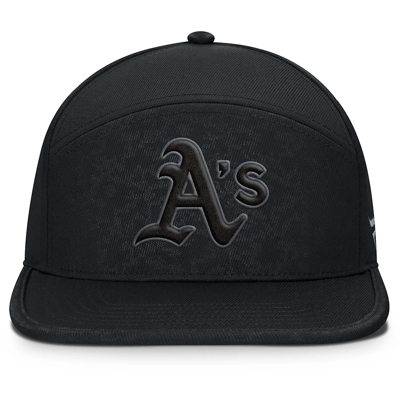 Casquette ajustable Fanatics Athletics Platoon noire pour homme